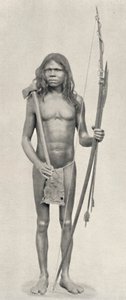 Wedda com arco, flechas e machadinha, 1926 de Unbekannt