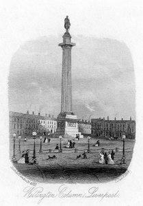 Coluna de Wellington, Liverpool, 1864 de Unbekannt