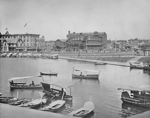 Wesley Lake, Asbury Park, Nova Jersey, c1897. de Unbekannt