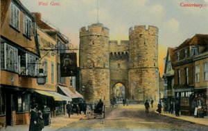West Gate, Canterbury, final do século XIX e início do século XX. de Unbekannt