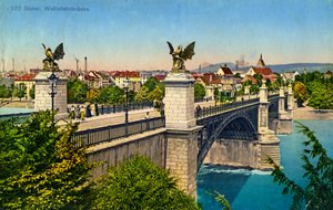 Ponte Wettstein, Basileia, Suíça, c1936 de Unbekannt