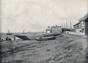Whitstable - a praia ocidental, 1895 de Unbekannt