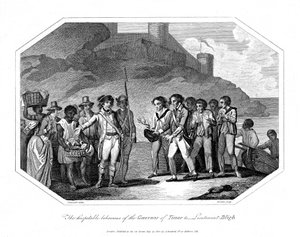 William Bligh, oficial da Marinha britânico recebido pelo Governador de Timor, 14 de junho de 1789 1802 de Unbekannt