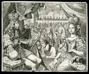 William III e Mary II, rei e rainha da Grã-Bretanha e Irlanda, c1689 de Unbekannt