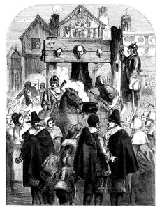 William Prynne 1600-1669 no pelourinho, c1902 de Unbekannt