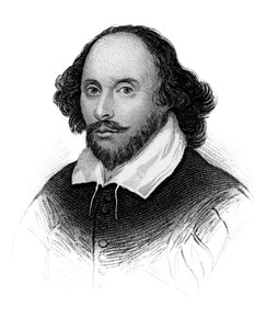 William Shakespeare, poeta e dramaturgo inglês, c1850 de Unbekannt