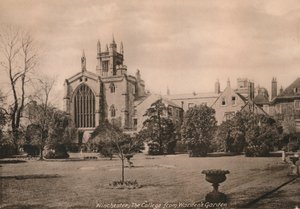 Faculdade Winchester do Wardens Garden, Hampshire, início do século XX. de Unbekannt
