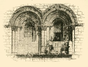 Janelas da Igreja do Santo Sepulcro, Jerusalém, 1890. de Unbekannt