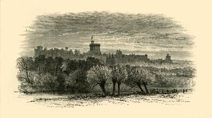 Castelo de Windsor do alojamento de Provosts em Eton, 1911. de Unbekannt