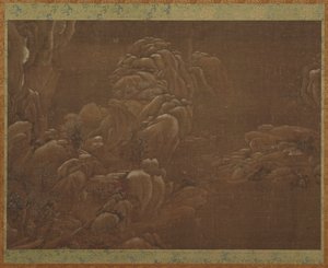 Paisagem de inverno, dinastia Ming ou Qing, séculos XV-XVIII. de Unbekannt