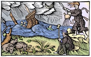 Bruxa levantando uma tempestade, 1562 de Unbekannt
