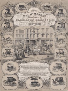 Wm. L. McDonald, Manufacturers of Carriage Harness & Co. Repository, No. 26 Beekman & 1..., 1852-86. de Unbekannt