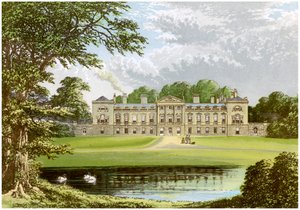Abadia de Woburn, Bedfordshire, casa do Duque de Bedford, c1880 de Unbekannt