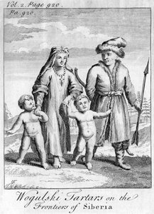 Tártaros de Wogulski nas fronteiras da Sibéria, c1740 de Unbekannt