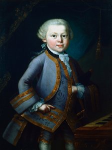 Wolfgang Amadeus Mozart, compositor austríaco, 1761 de Unbekannt