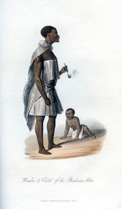 Mulher e filho da raça Bushman, 1848 de Unbekannt