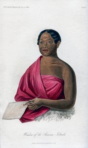 Mulher das Ilhas Samoanas, 1848 de Unbekannt