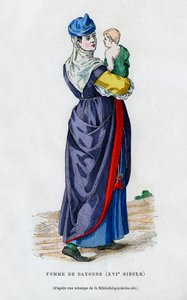 Mulher de Bayonne, França, século XVI 1882-1884 de Unbekannt