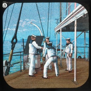 Trabalhando com 3 libras - HMS Blake, c1900. de Unbekannt