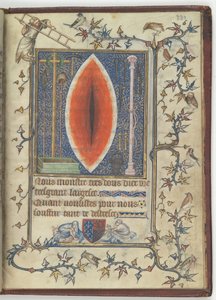 Ferida de Cristo do livro de Saltério e Oração de Bonne de Luxembourg, ca 1345 de Unbekannt