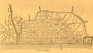 Plano de Wrens para a reconstrução de Londres, 1897. de Unbekannt