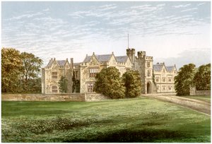 Abadia de Wytham, Oxfordshire, casa do Conde de Abingdon, c1880 de Unbekannt