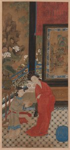 Yang Guifei Saindo do banho, década de 1700. de Unbekannt