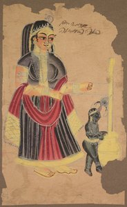 Yasoda e Krishna, de 1800. de Unbekannt