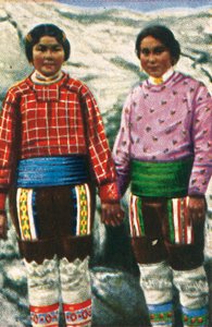 Mulheres jovens Inuit, Groenlândia, c1928. de Unbekannt