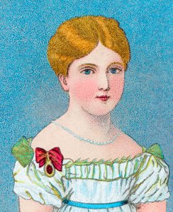 Jovem rainha Victoria, então princesa Alexandrina Victoria de Kent, c1829 c1902 de Unbekannt