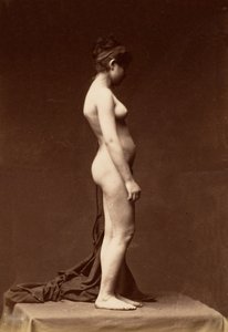 [Jovem, Nua, Figura Completa de Perfil], década de 1860. de Unbekannt