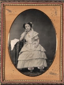 Jovem em Bloomers, c. 1855 de Unbekannt