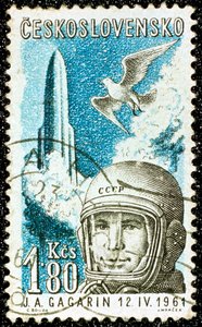 Yuri Gagarin, cosmonauta russo soviético, 1961 de Unbekannt