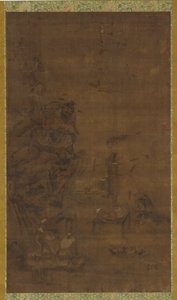 Zhong Kui Domando as Cinco Pestilências, século XVI-XVII. de Unbekannt
