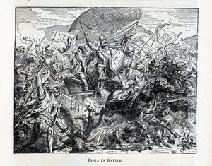 Ziska em batalha, 1882 de Unbekannt