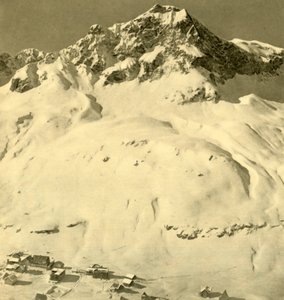 Zürs e o pico Hasenfluh, Vorarlberg, Áustria, c1935. de Unbekannt