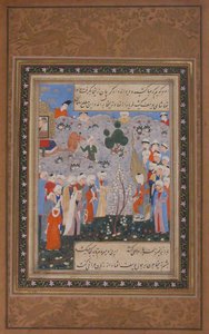 Zulaykha Licitação para Yusuf no Mercado de Escravos no Egipto, Folio de Yusuf..., segundo semestre 16º Centurião de Unbekannt