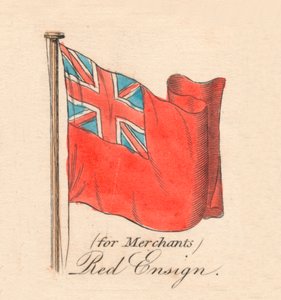 para comerciantes Red Ensign, 1838 de Unbekannt