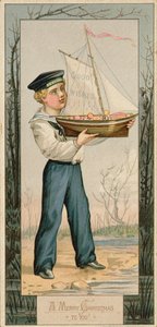 Um feliz Natal para você, cartão de Natal, 1879 de Unbekannt Unbekannt