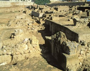 Vestígios arqueológicos da colônia grega, 6º-5º século aC