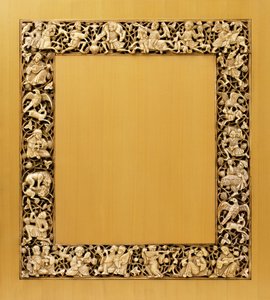 Placa de marfim esculpida de Fatimid, Egito