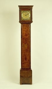 Relógio antigo em nogueira Charles II, de Charles Gretton (fl.1672-1733) de Unbekannt Unbekannt