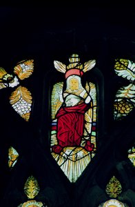 Cristo exibindo as cinco feridas, britânicas, século XV de Unbekannt Unbekannt