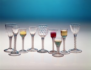 Coleção de taças de vinho, c.1755-60