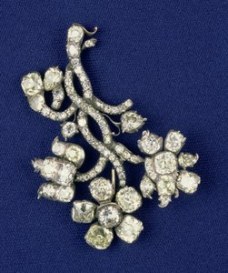 Spray de diamante das jóias da coroa russa, uma vez propriedade da Imperatriz Catarina, c.1760