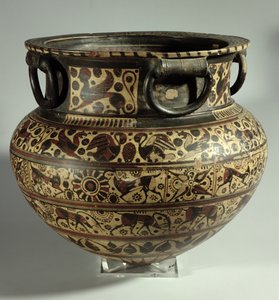 Dinossauros Orientais orientais gregos, estilo Middle Wild Goat, de Cerveteri, c.615 aC (cerâmica) de Unbekannt Unbekannt