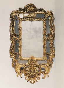 George II esculpido em espelho de giltwood, meados do século XVIII de Unbekannt Unbekannt