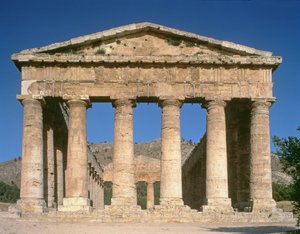 Templo grego, c.424-416 aC (detalhe) de Unbekannt Unbekannt