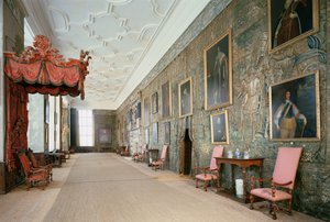 Hardwick Hall (1590-97), Interior da Long Gallery, Derbyshire, Reino Unido de Unbekannt Unbekannt