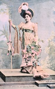 Hariclea Darclee na ópera &39;Tosca&39; por Giacomo Puccini (1858-1924) 1900 (foto colorida) de Unbekannt Unbekannt